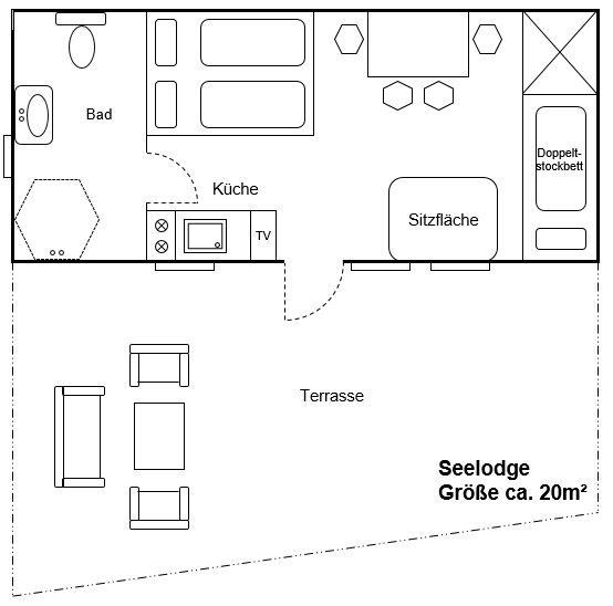 Grundriss Seelodge