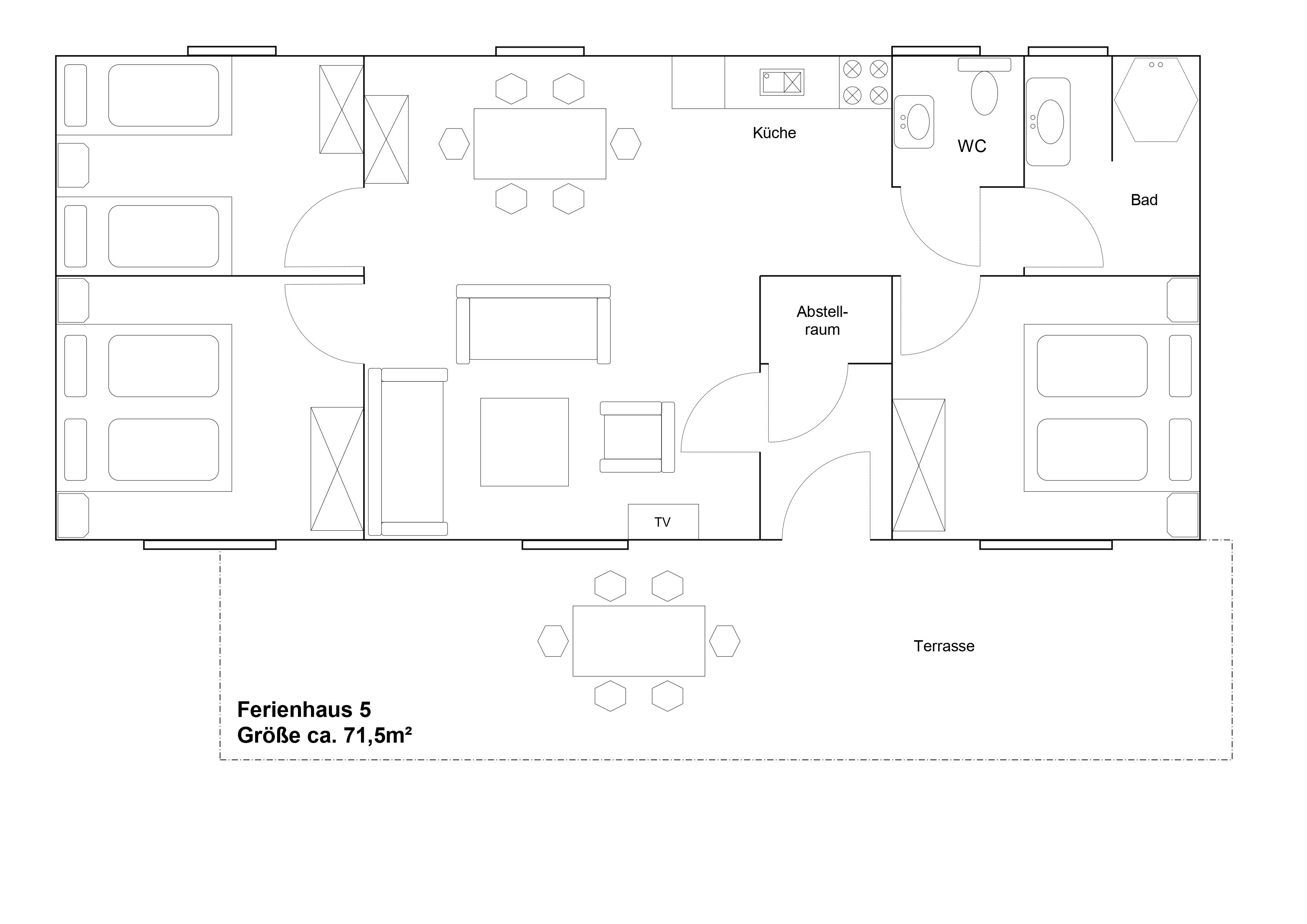 Ferienhaus 05 Grundriss